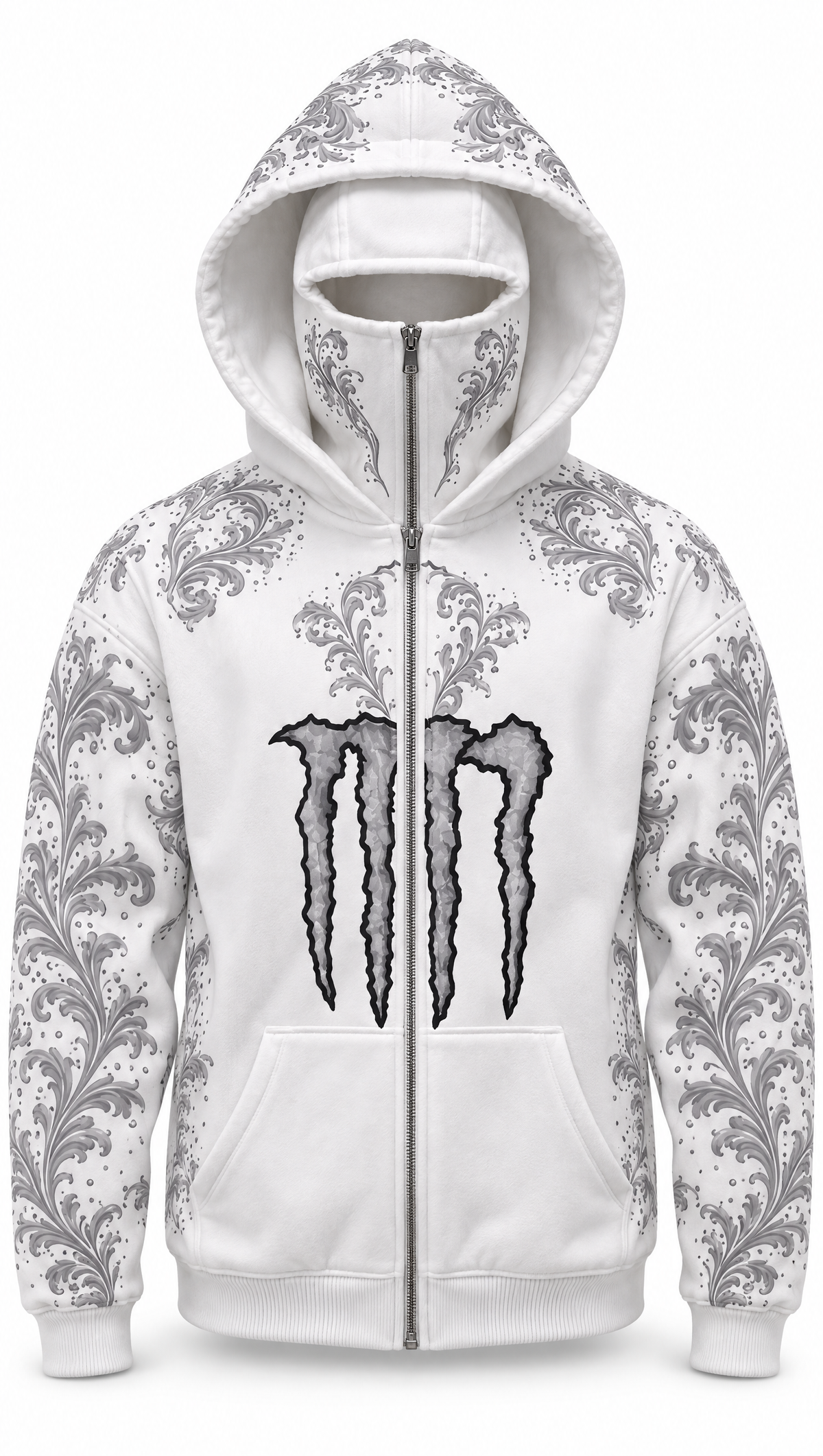 Monster White Hoodie