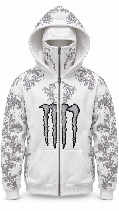 Monster White Hoodie