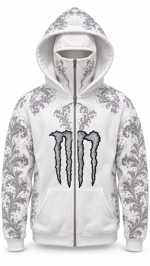 Monster White Hoodie
