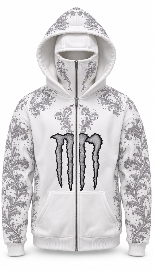 Monster White Hoodie