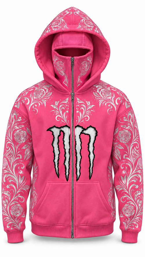Pink Monster Hoodie