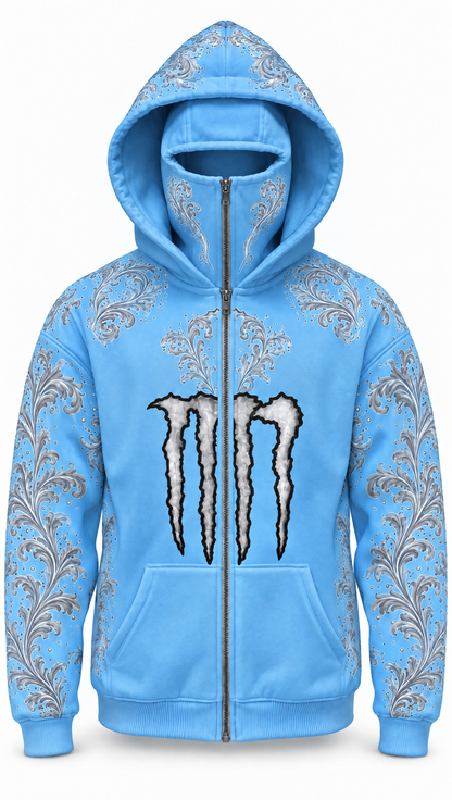 Blue Monster Hoodie