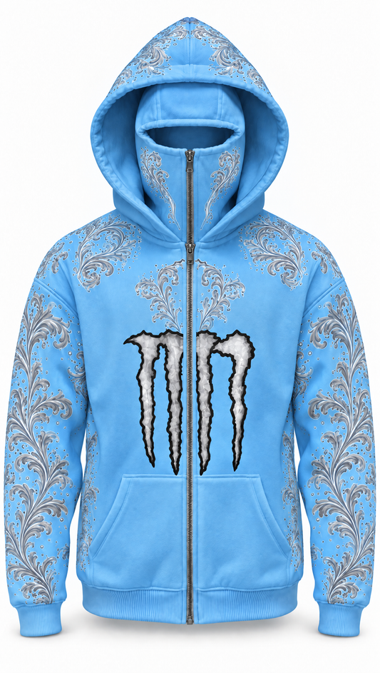 Blue Monster Hoodie