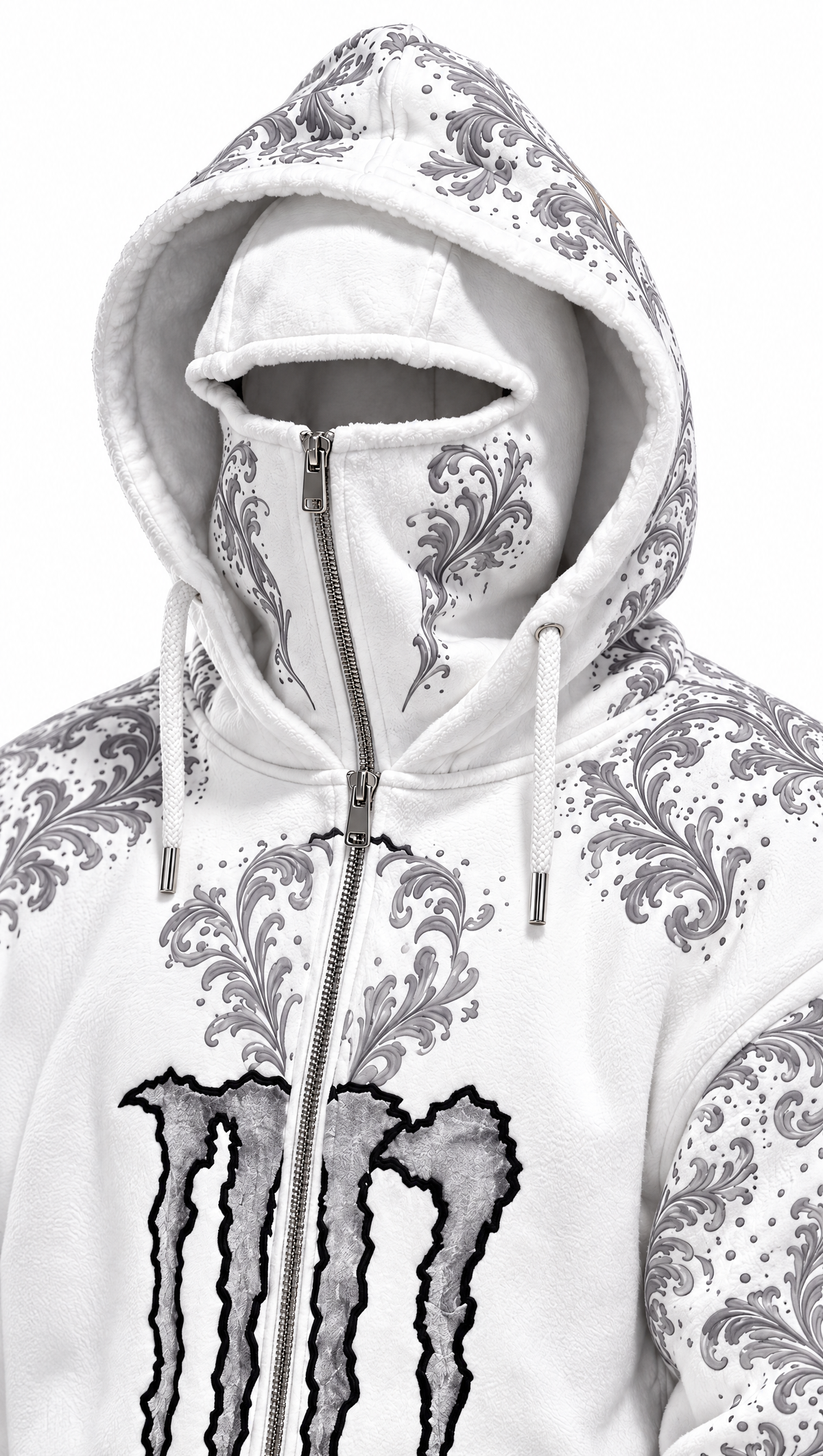 Monster White Hoodie