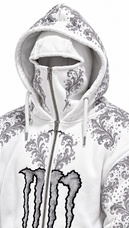 Monster White Hoodie